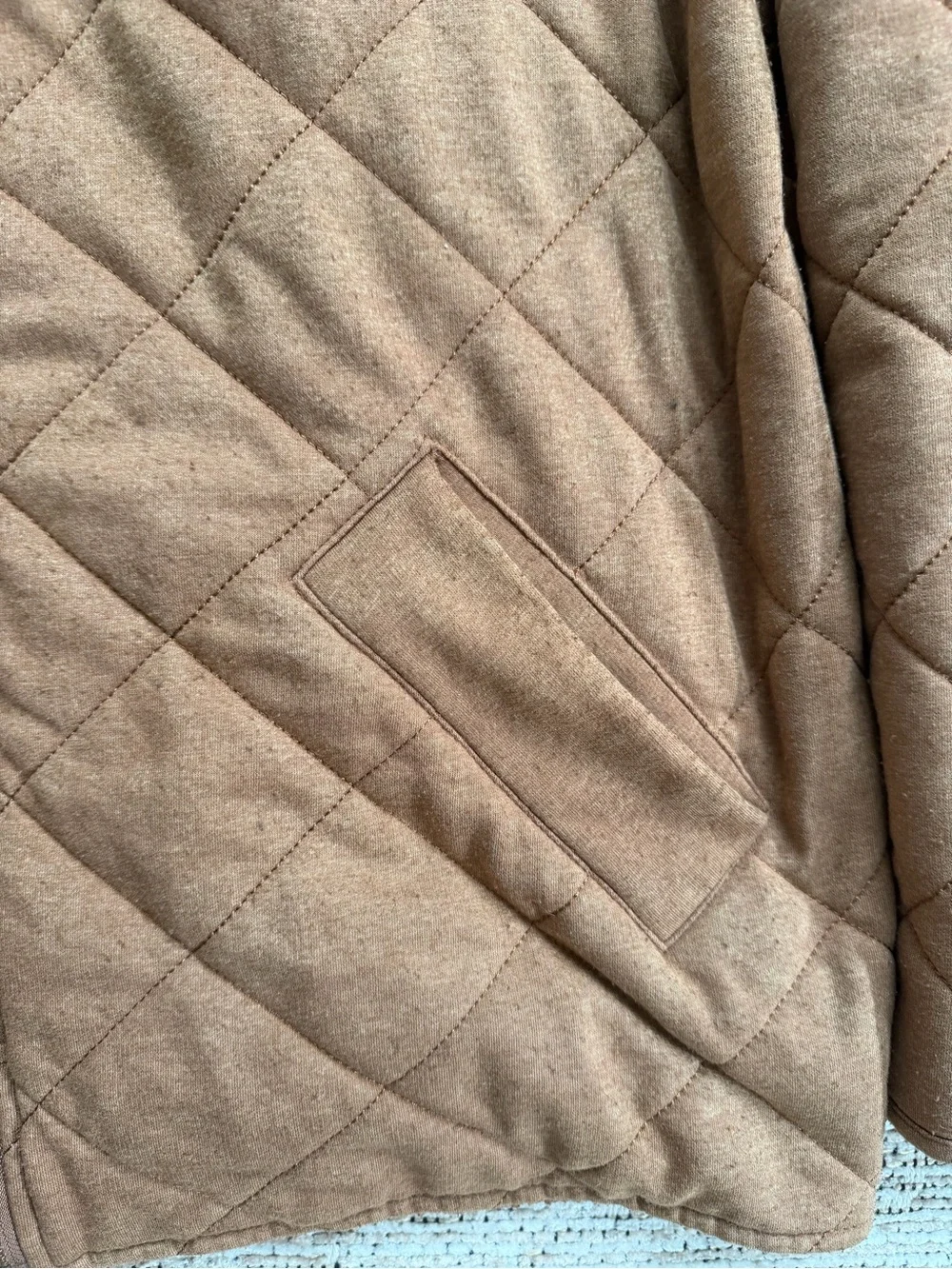 bagatelle camel brown Quilted Zip Jacket - Picture 6 of 16